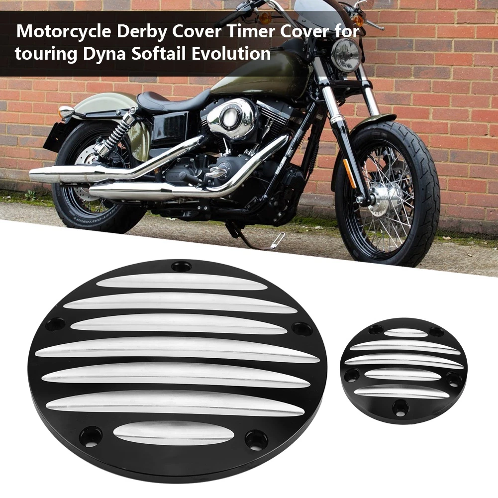 Motorcycle Parts Genuine Harley Gloss Black 5 Hole Derby Cover Softail