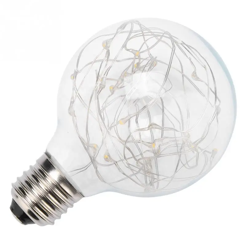 

E27 Light Bulb 0.8W 110-240V Warm White Copper Wire LED Light String Bulb LED Lamp Bulb for Home Bar Hall Decoration Hot Sale