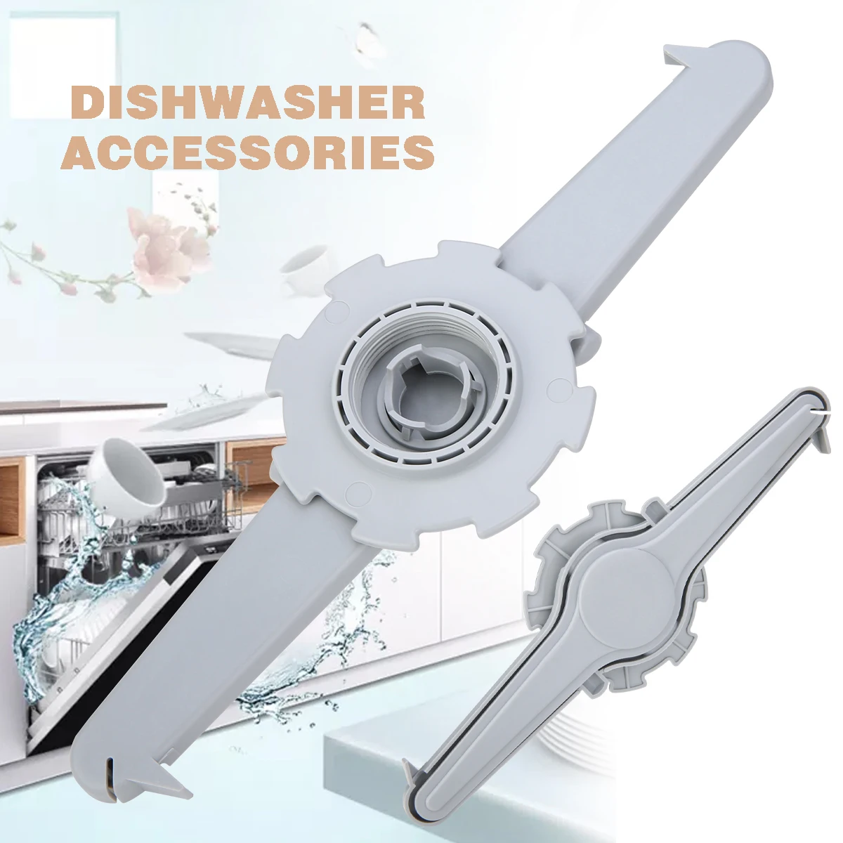 

1PC White Dishwasher Upper Spray Arm For Dishwasher Replacement Accessories