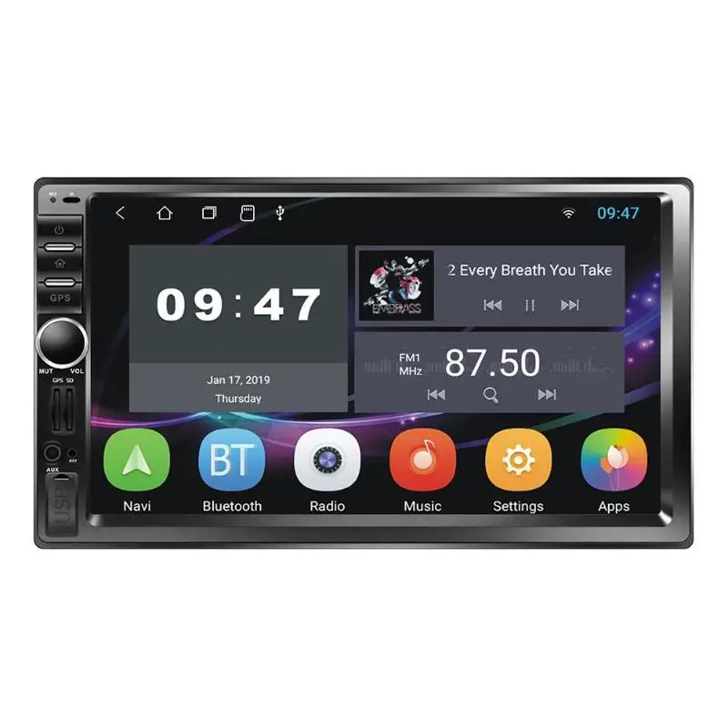

Android 8.1 Car Stereo MP5 Player GPS Navi RDS AM FM Radio WiFi BT+ Camera
