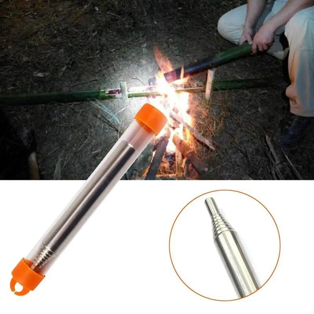 

Multi-tool Blow Fire Tube Outdoor Portable Telescopic Camping Survival Retract Pipe Tool