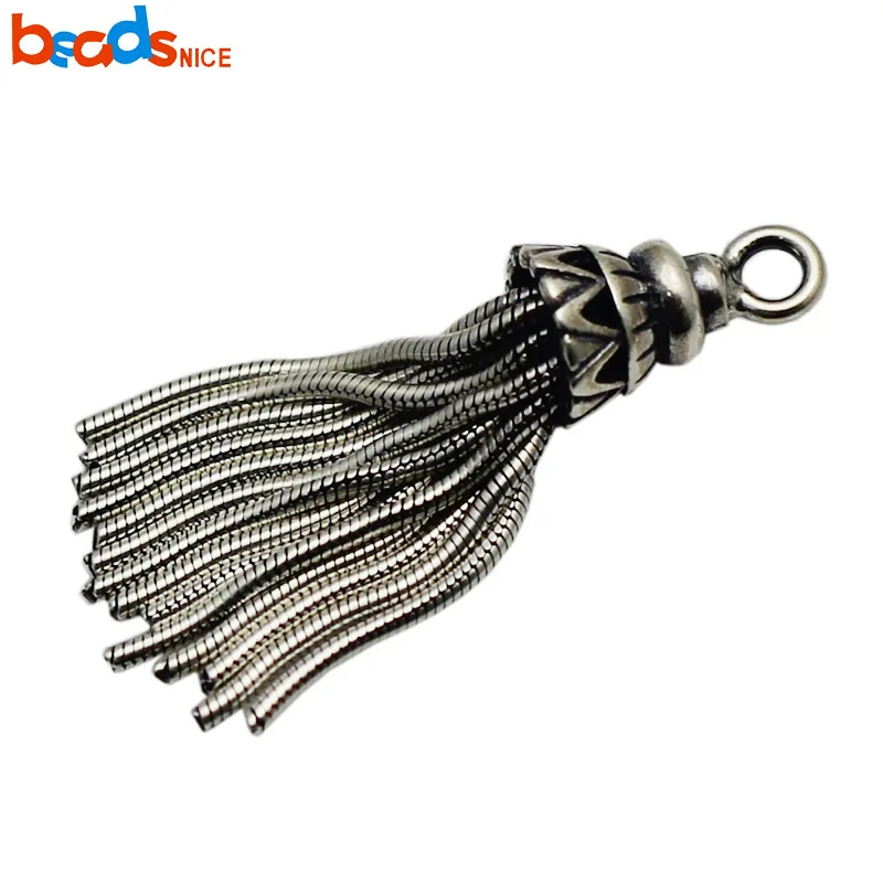 Beadsnice тайский серебряный кулон с кисточкой для ожерелья Diy изготовления
