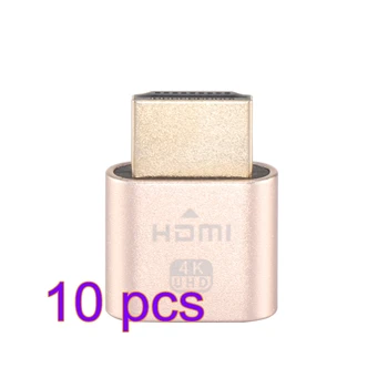 

HDMI Dummy Plug 10 pcs Ghost Emulator Fake Display 1080P 60Hz high Display Tiny Adapter for Windows OSX