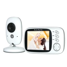 3,2 дюймовый цветной ЖК-дисплей беспроводной цифровой видео детский спальный монитор ночного видения контроль температуры Голосовая активация UK/US Plug