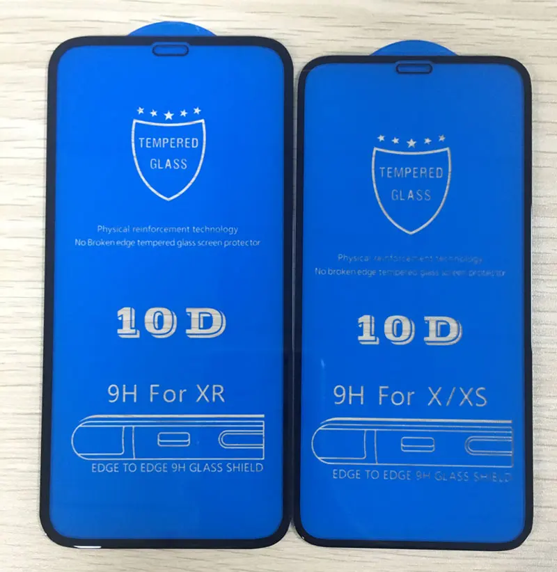 

10D Full Cover Protection Glass on the For iPhone 7 Glass iPhone XR XS Max Tempered Glass For iPhone X 8 6 Plus Screen Protector