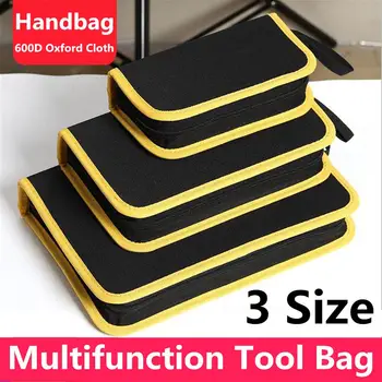 

S/M/L Multi-Pockets Roll Up Tool Bag Storage Bags Spanner Plier Wrench Organizer Hardware DIY Tools Accessory