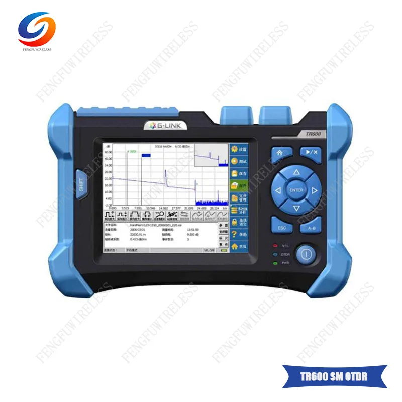Лучшая цена и высокое качество TR600 32/30 дБ 1310/1550 нм SM OTDR тестер Встроенный 3 км VFL