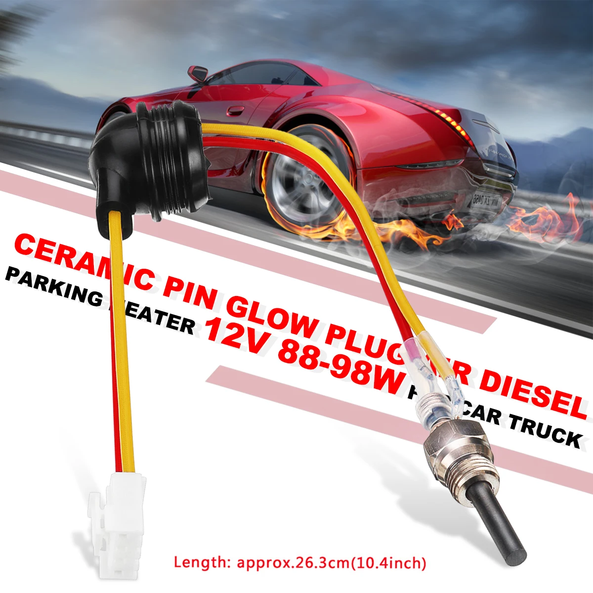 

12V 88-98W Auto Car Truck Boat Air for Diesel Parking Heater Ceramic Pin Glow Plug Universal Parking Heater Parts