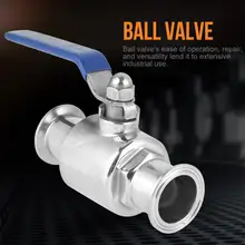 Горячая Распродажа Нержавеющая сталь запорным клапаном SUS304 трубы шаровой клапан 1-1/" DN40 шаровой клапан для дома варить пиво