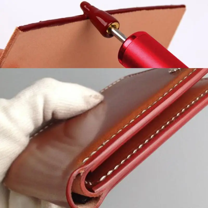 

DIY Roller Pen Top Edge Dye Leather craft Speedy Edge Brass Oil Painting Pen tool Head Leather Pen Applicator bag Edge Paint
