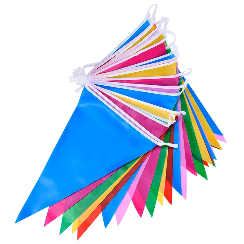 Многоцветные полиэфирные баннеры двухсторонние внутренние/наружные вечерние украшения 9 м