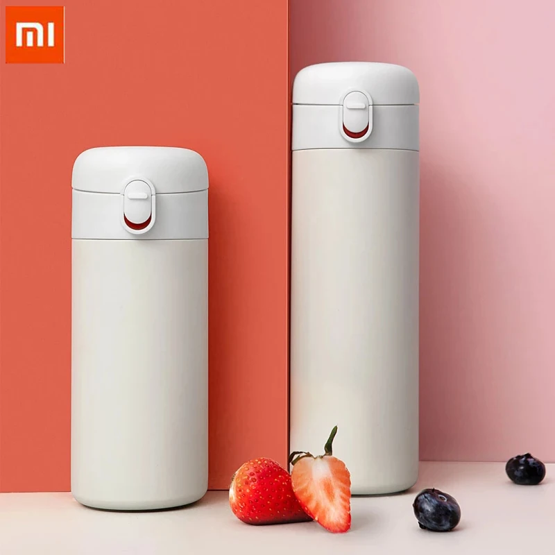 

Xiaomi Pinlo 400ml/530ml Potable Stainless Steel Vacuum Cup cold 6 Hours Flask Water Smart Bottle Single Hand ON Insulation lock