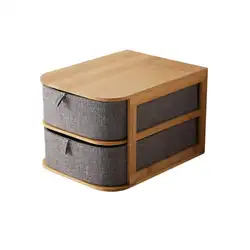 Многослойный ящик типа бамбуковый деревянный Рабочий стол офисная коробка для хранения водонепроницаемые ящики для хранения