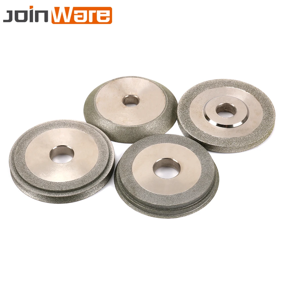 

4Pcs 3" Diamond Grinding Wheel Cutter Grinder Tools for Milling Cutter 1/2" 5/8" Bore New Design 78mm 80mm 100# 150#
