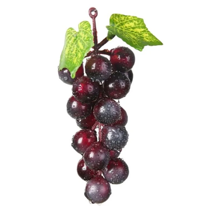 

Simulated Plastic Fruit 18 Grapes Bunch String Wedding Home Garden Decoration