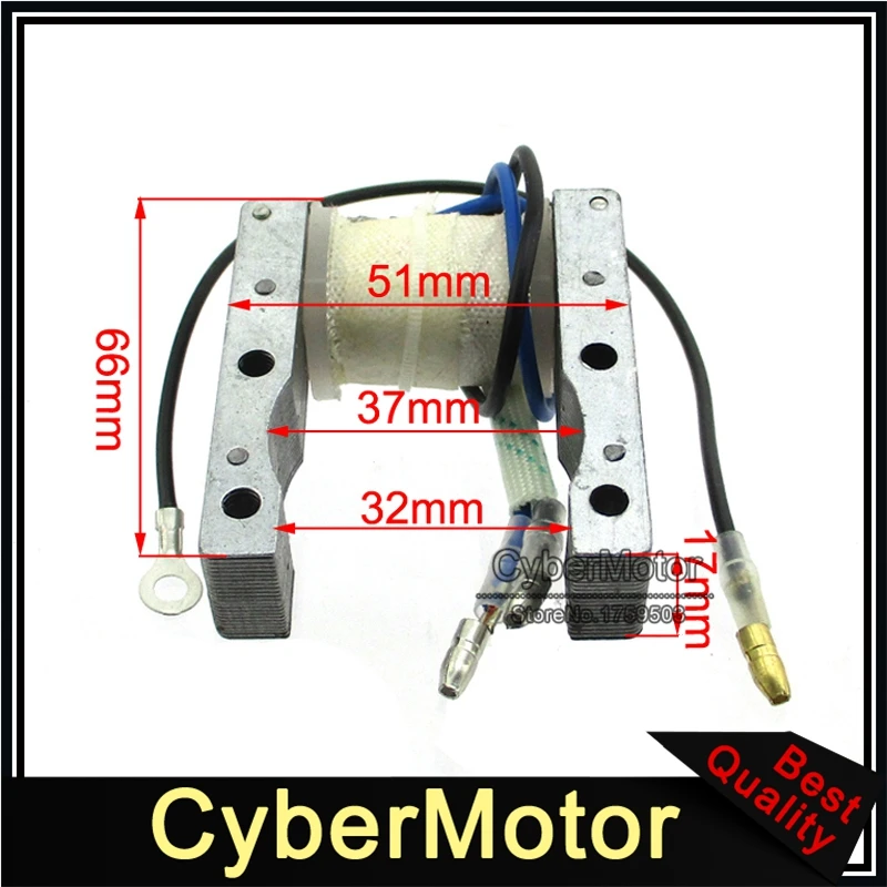 

Ignition Magneto Stator Coil For 2 Stroke 50cc 60cc 80cc Motorized Bicycle Push Bike