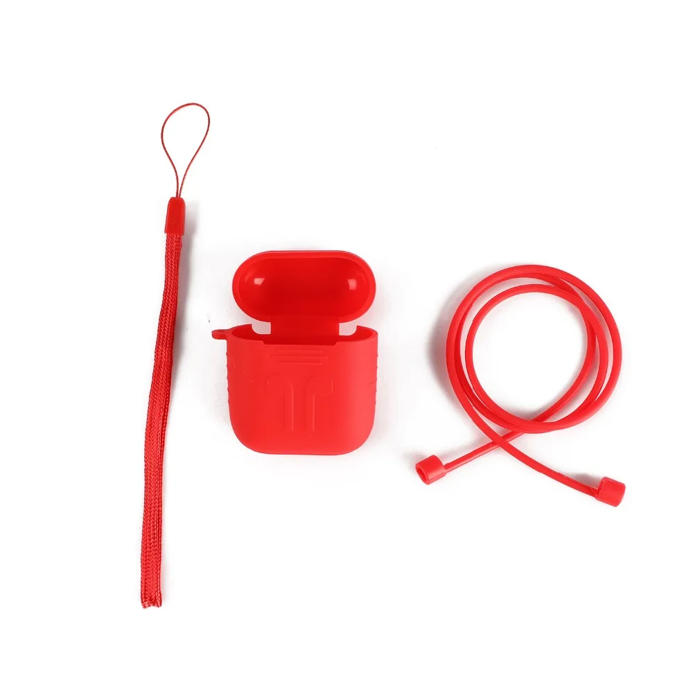 

3 in 1 Silicone Earphone Case For Apple Airpods Protective Case Cover Headphone Case For Apple AirPods