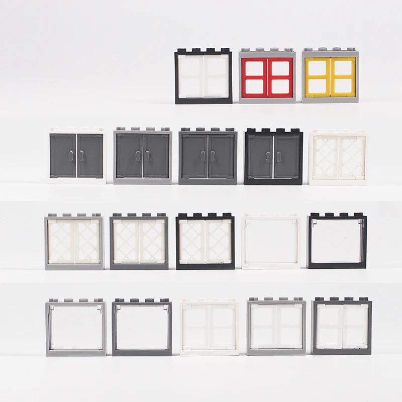 

Small Particles Building Blocks Parts DIY Toys for Children Building Windows Doors Blocks MOC DIY Building Blocks Bricks