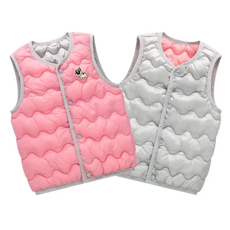 

2018 Special Offer Children's Coats Winter Kids Girls Vests Child Boys Thicken Cotton Warm Waistcoat Children Outerwear Clothing