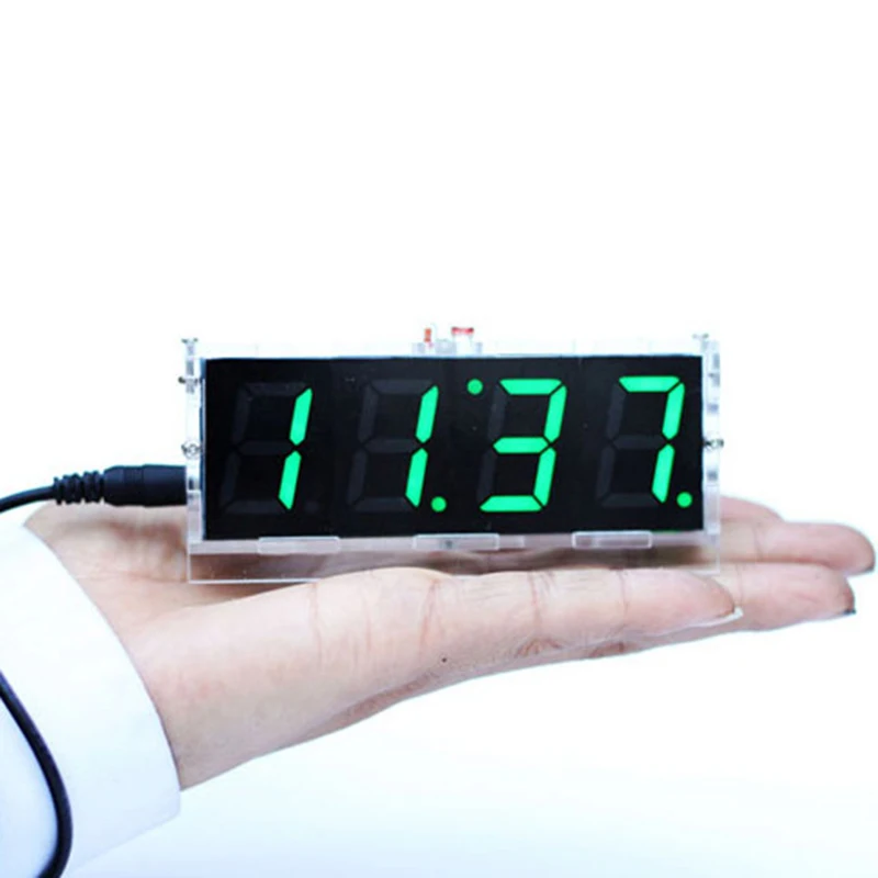 

4-Digit LED DIY Digital Electronic Micro Controller Clock Time Temperature R1