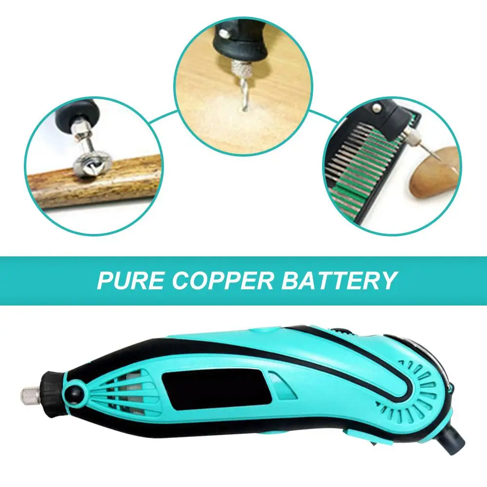 

220V Mini Electric Grinder with Long Straight Handle Curved Handle External Carbon Brush Design Rubber Wrapped