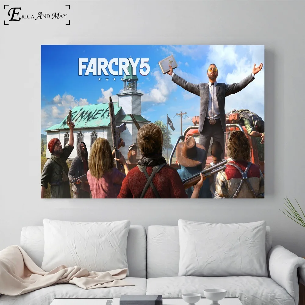 Far Cry 5 HD видео игры плакат и печать на холсте художественная живопись настенные картины для гостиной украшения домашнего декора без рамки