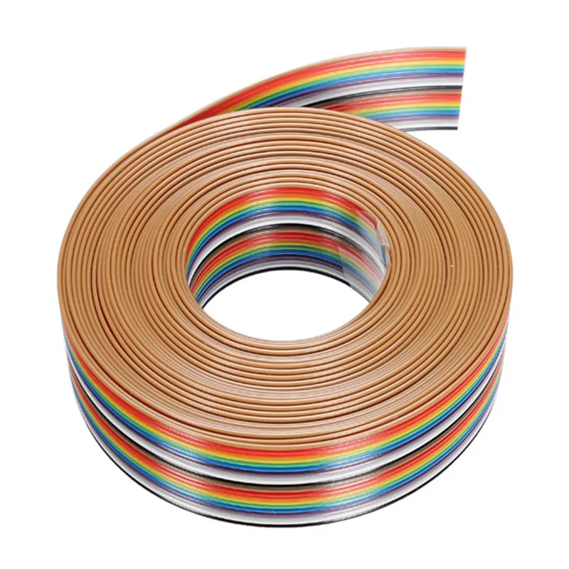 

Cable Rainbow Flat 1PC 5M 1.27mm 20P DuPont Line Support Wire Connector Wire For DIY Soldered Cable