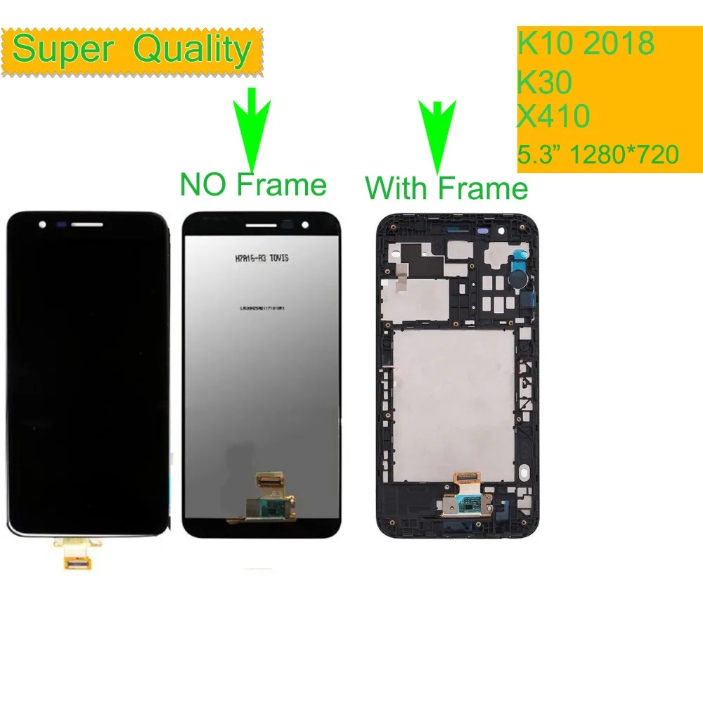 10 шт./лот оригинал для LG K10 2018 X410 ЖК-дисплей сенсорный экран дигитайзер сборка в