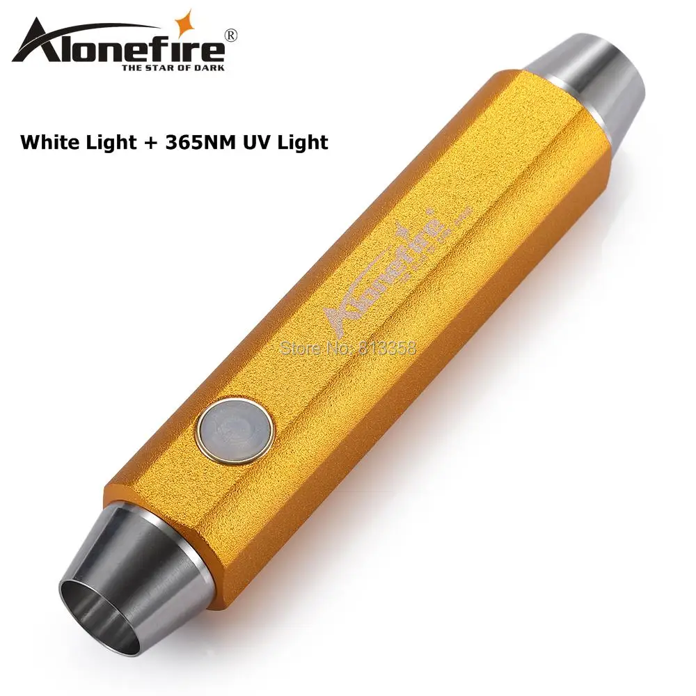 Фонарик AloneFire SV200 белый и УФ фонарь 365 нм лампа ручка для идентификации денег