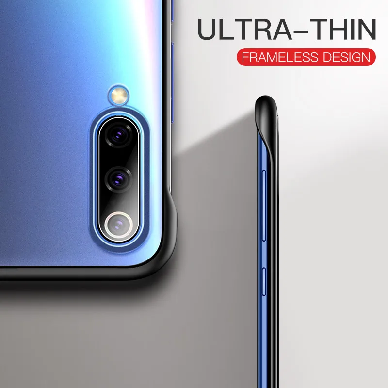 Msvii Frameless Case For Xiaomi Mi 9 Case Transparent Coque For Mi9 Case Silicone For Mi 9 SE Funda Luxury Capa Bumper