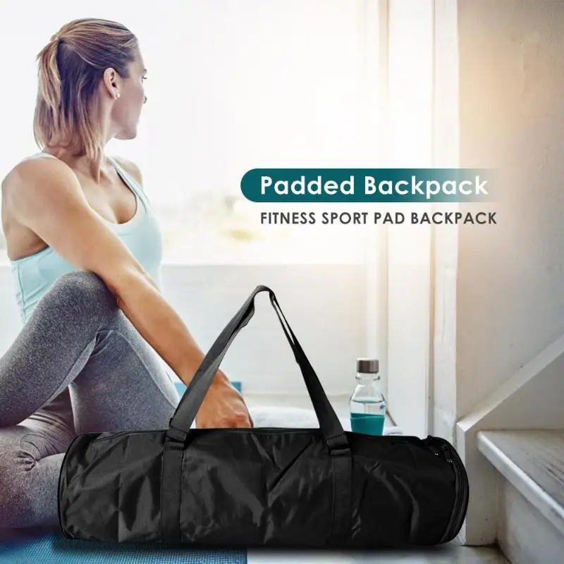 3 Zipper Opening Yoga Gym Bags Exersice Mat Holder Fitness Travel Long Bag Pilates Pad Backpack