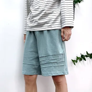 

Summer New Shorts Men Fashion Solid Color Straight Casual Five Pants Man Streetwear Trend Wild Hip Hop Loose Shorts M-2XL
