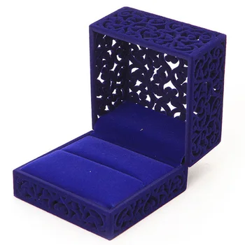 

Hollow Engagement Wedding Jewelry Box Holder Display Gift Ring box