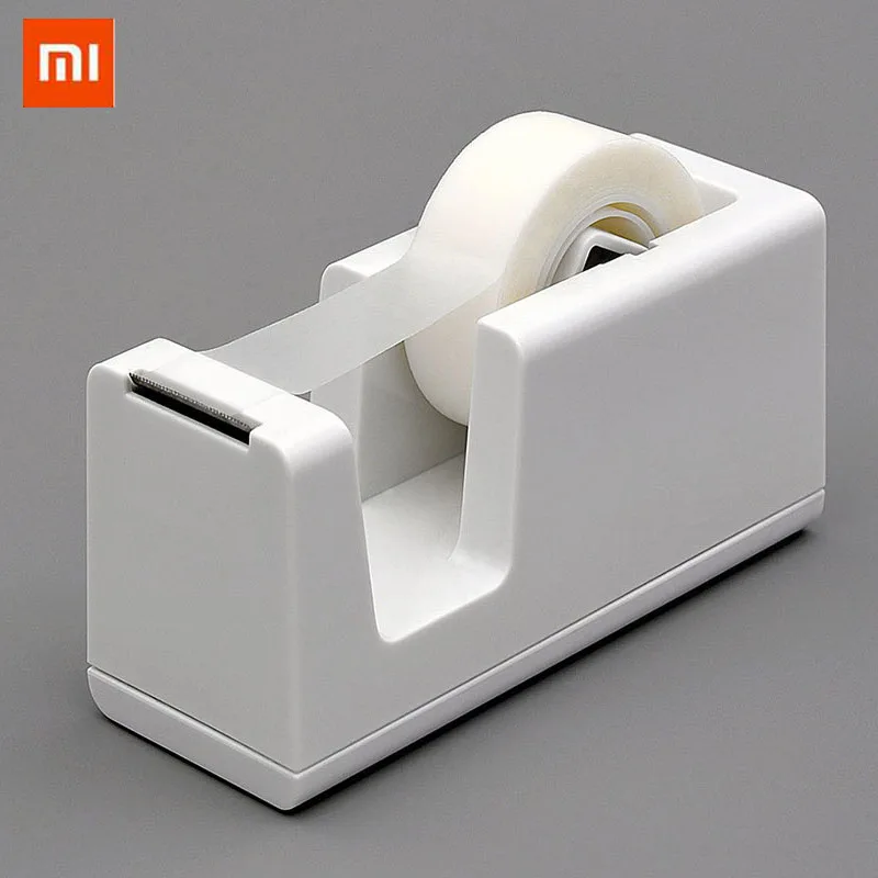 

Xiaomi Mijia Stationery Masking Tape Cutter with 2 roll tapes Storage Organizer Cutter Office Tape Dispenser Supplies