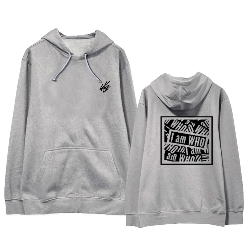 Модные Straykids Толстовка I am Who уличном японском стиле в одежда хип хоп с замком