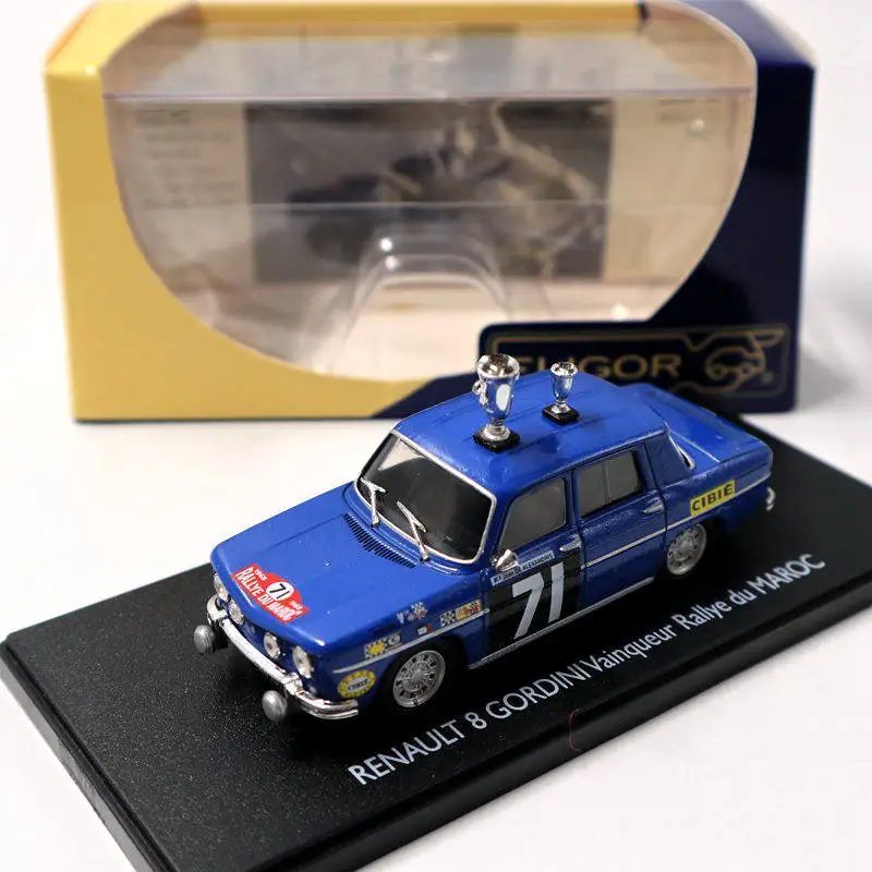 

ELIGOR 1:43 Renault 8 Gordini Vainqueur Rallye Du Maroc #71 Blue Diecast Models Limited Edition Collection