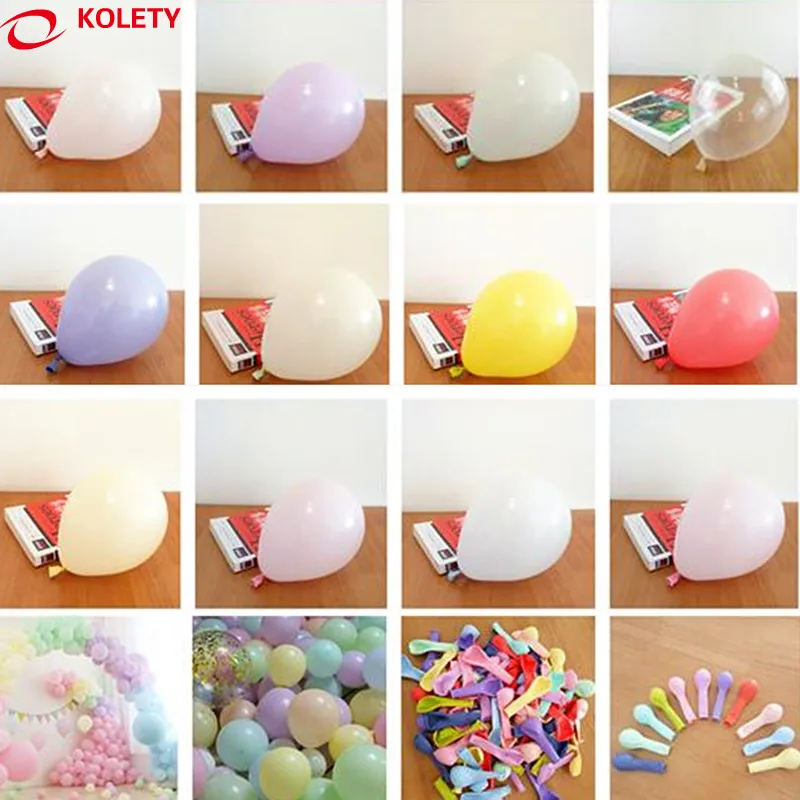

20pcs 5inch Macaron Latex Balloons Transparent Confetti Mini Clear Balloon DIY Cake Decor Wedding Baby Shower Birthday ballon