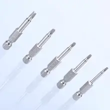 5 шт. S2 сплав Сталь треугольный наконечник отвертки Нескользящие Треугольники головки винта 1,8/2/2,3/2,7/3 м биты Магнитная отвертка