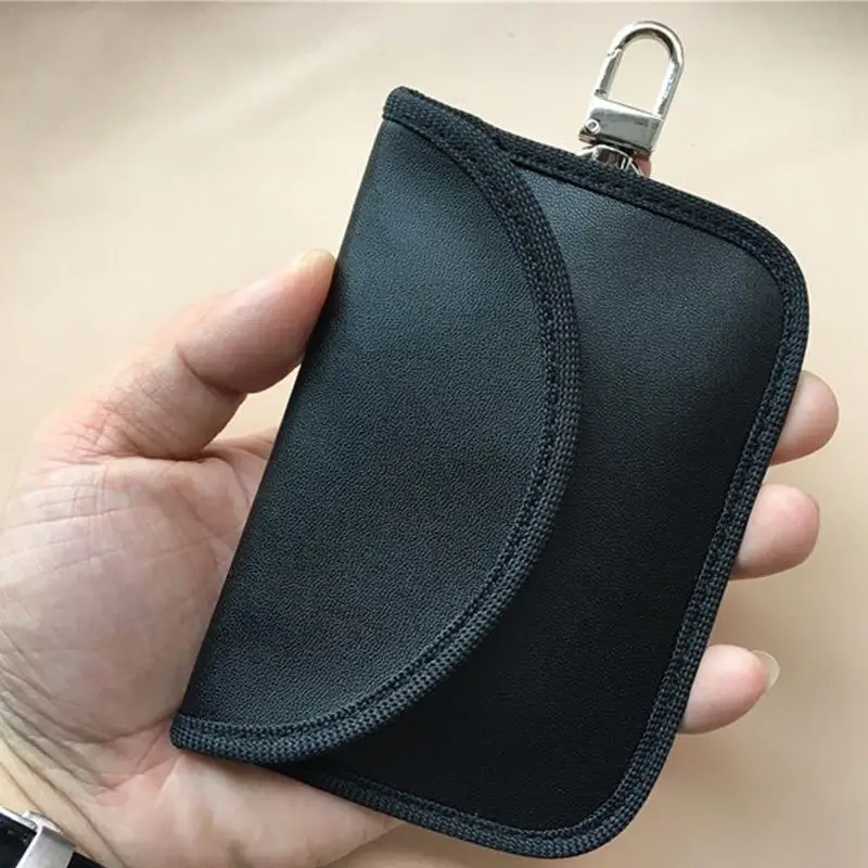 

Mini Faraday Bag Signals Blocking Pouch Car Key Storage Bag FOB Anti-Theft Keyless Car Key Protector Smart Car Key FOB Holder