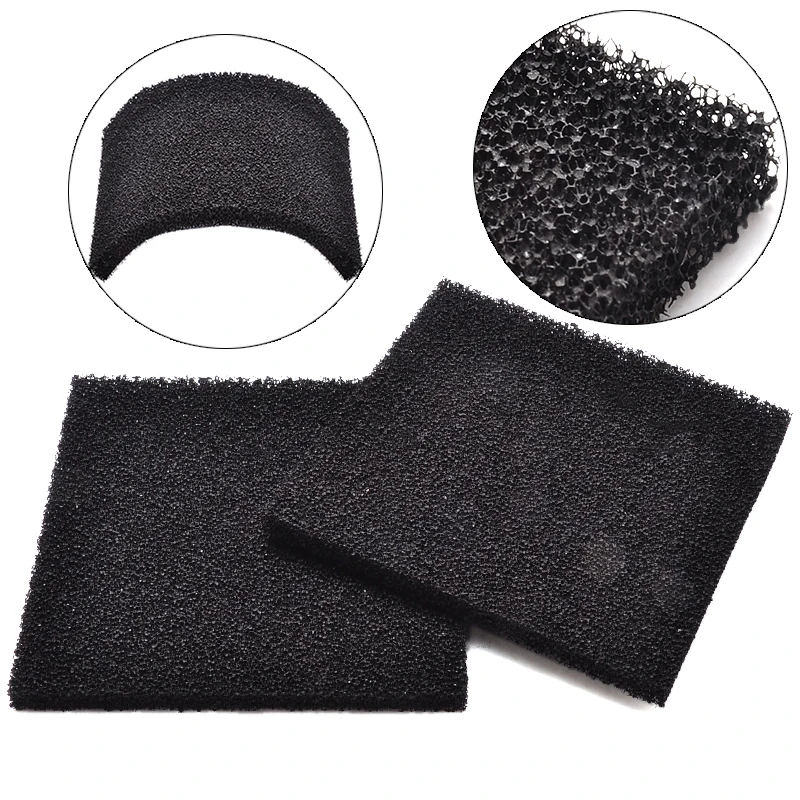 

2Pcs/Set Square Activated Carbon Filter Foam Sponge Air Impregnated Sheet Black 13cmx13cm for Electronic Welding