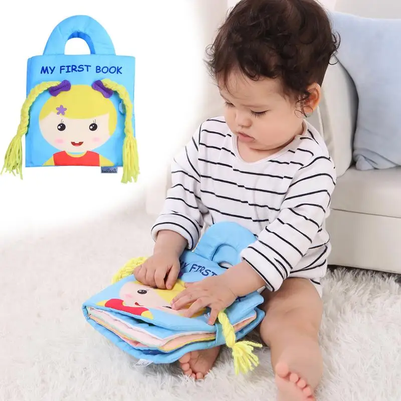 

Children's Puzzle Cloth Book Tear Resistant Early Educational Book Soft Fabric Sensorial For Toddler Interactive Learning