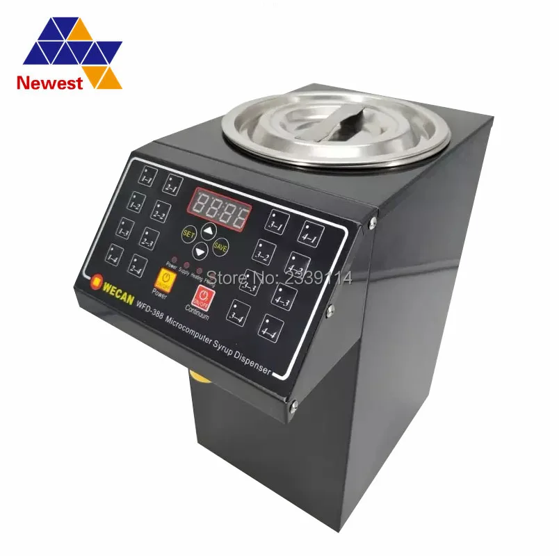 

Bubble tea Sugar Dispenser 6L Fructose Quantitative machine ,16 Grid Automatic Fructose machine Syrup dispenser