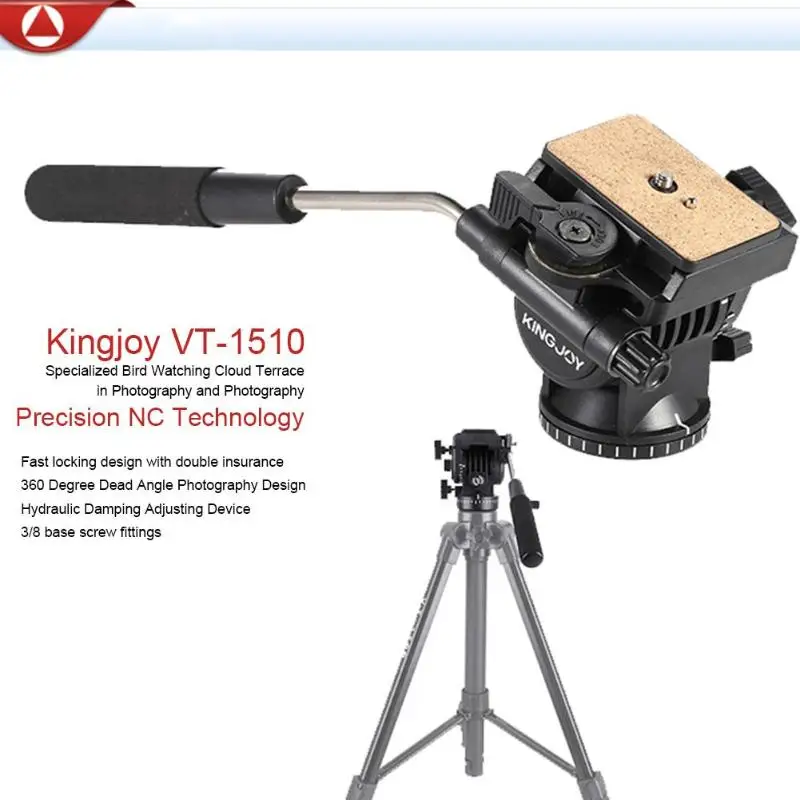 Kingjoy VT 1510 видео штатив перетащите голову камера действие головкой пластик