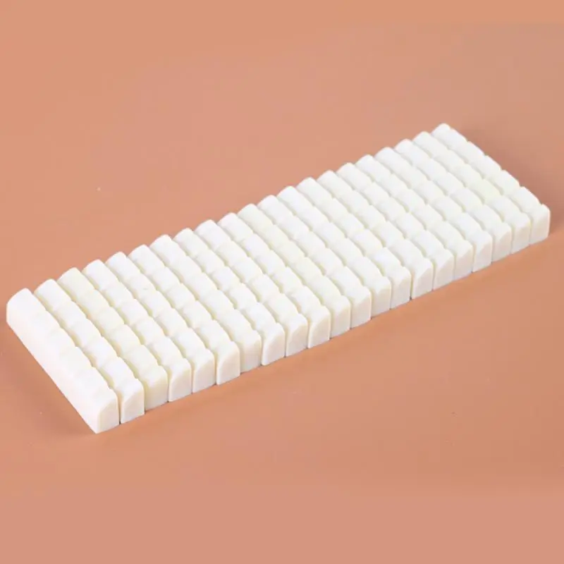 

1PC Musical Instruments Bone Nut For Electric Guitar Bone Nut Saddle Guitar Accessories White Black Guitar String Pillow