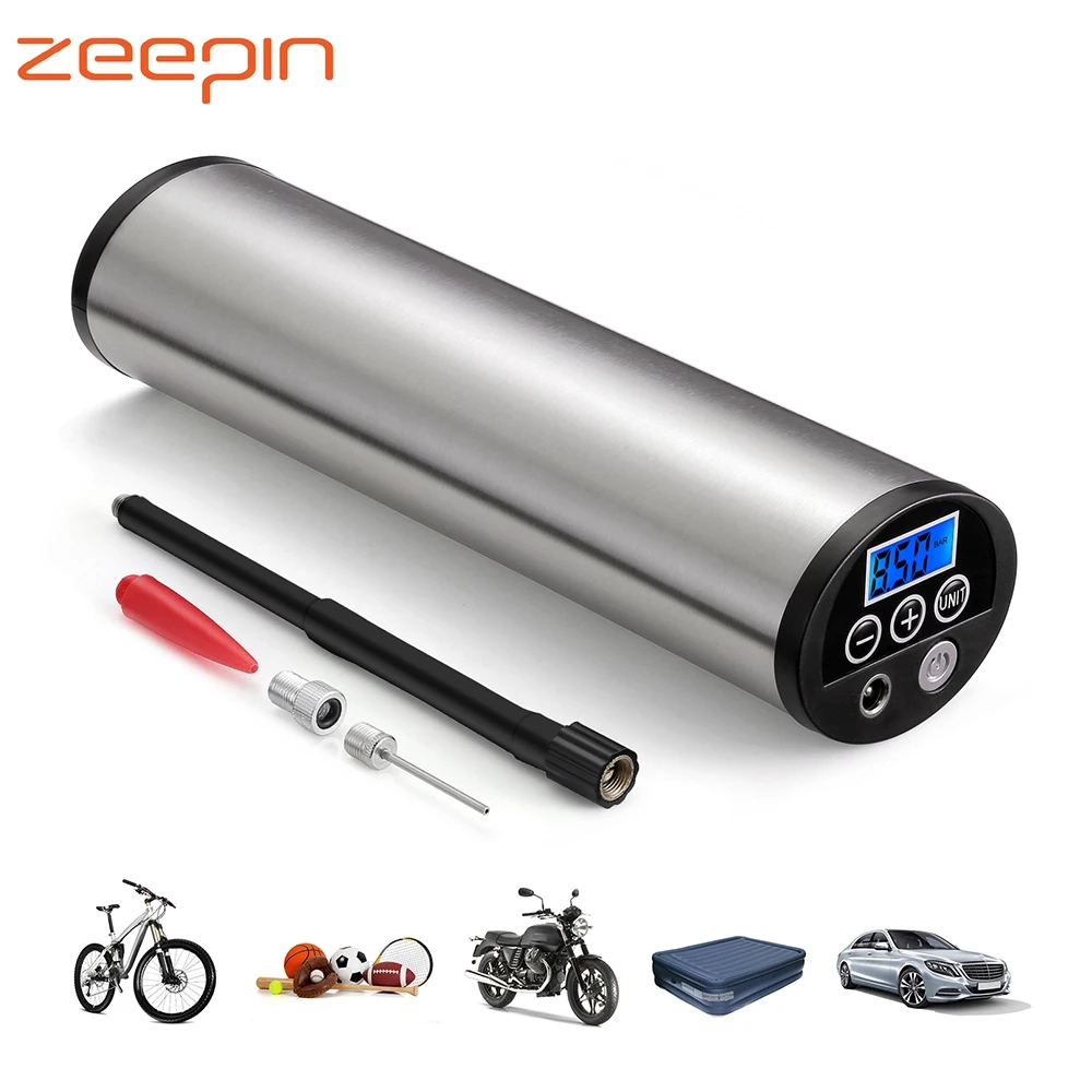LCD Motorcycle Electric Air Compressor Inflatable Pump Tire Tyre Inflator 150PSI