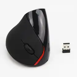 Перезаряжаемая Беспроводная компьютерная Вертикальная мышь эргономичная 5 кнопок 2,4 г 1200 dpi оптическая Нескользящая мышь для ноутбука