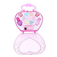Kids Girls Cosmetic Pretend Play Toys Girls Face Beauty Manicure Makeup Toys kid girls pink makeup toys Girls birthday Gift Kits