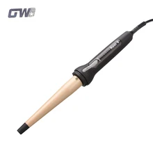 Профессиональная Золотая покрытая бочка электрическая Волшебная Подкручивающая расческа для волос керамическая плойка для завивки волос стайлер конический Плойка для Кудрей Новинка