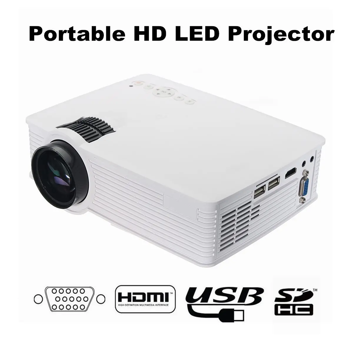 Thinyou GP-9 White Wifi version LED Projector 3000 Lumens 1080p Full HD Led Projector Digital Home Theater