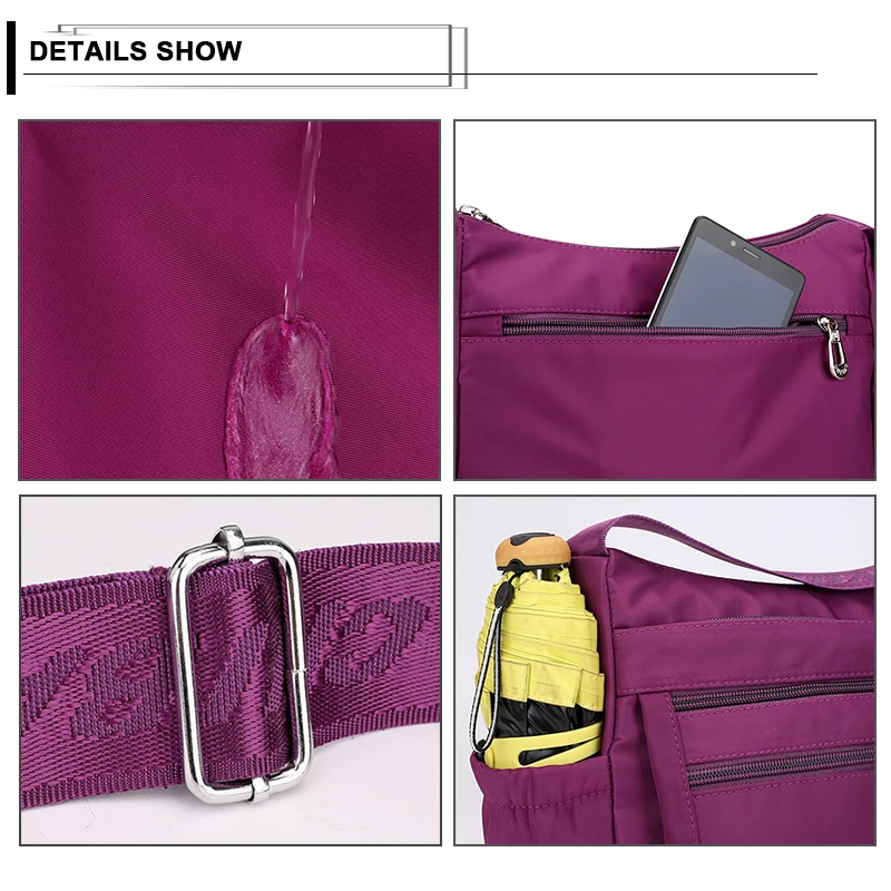 للماء النايلون حقيبة ساع المرأة حقيبة الأم أزياء النساء حقيبة كتف مفردة Crossbody عارضة حقائب للماء النايلون حقيبة ساع المرأة حقيبة الأم أزياء النساء حقيبة كتف مفردة Crossbody عارضة حقائب